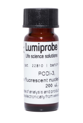PODi-3, желтый флуоресцентный краситель нуклеиновых кислот, 22810